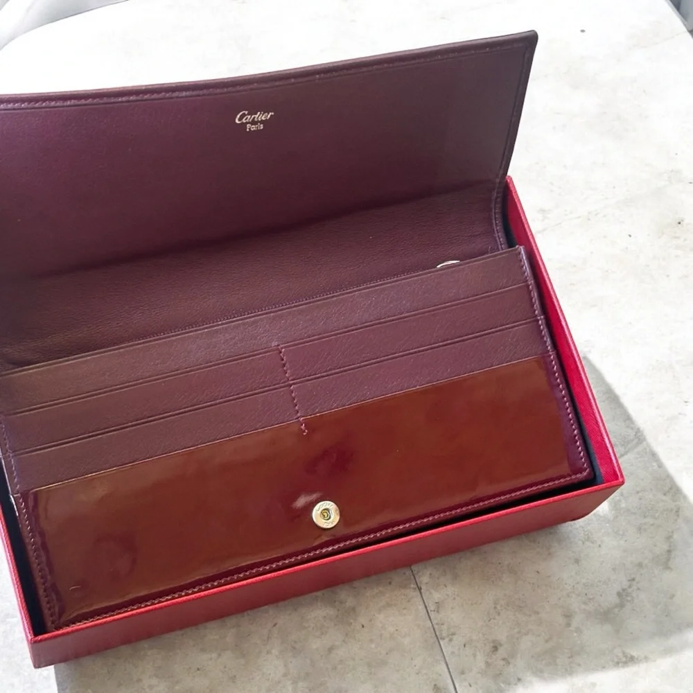 Cartier Trinity Leather Long Wallet